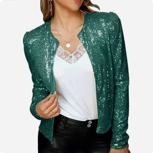 Sequin Green Jacket